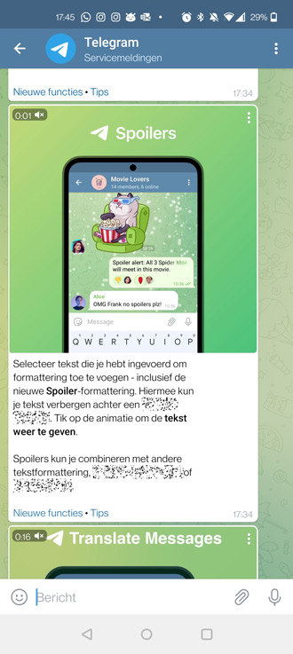 Telegram 8.4 Spoiler