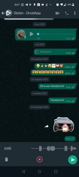 WHatsApp spraakbericht