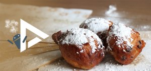 DroidApp wenst je een goede jaarwisseling en een gezond 2022! DroidApp Oliebollen new year header