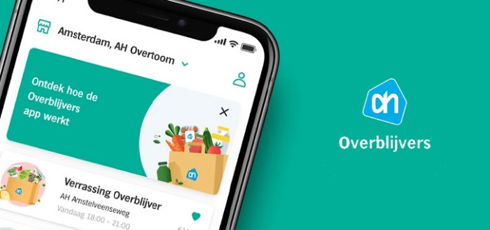 Albert Heijn komt met ‘Overblijvers’ app: voor een paar euro voedselverspilling tegengaan