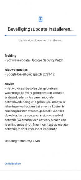 Nokia G20 beveiligingsupdate december