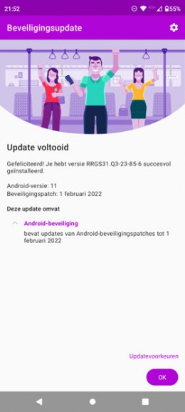 Motorola Edge 20 beveiligingsupdate februari 2022