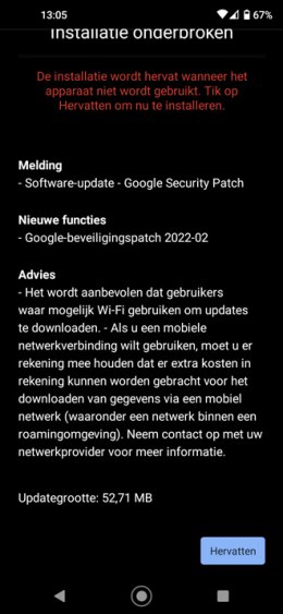 Nokia 5.4 beveiligingsupdate februari 2022