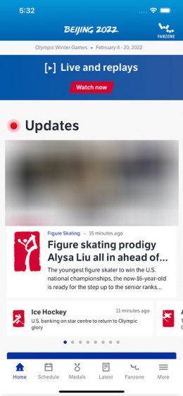 Olympics app