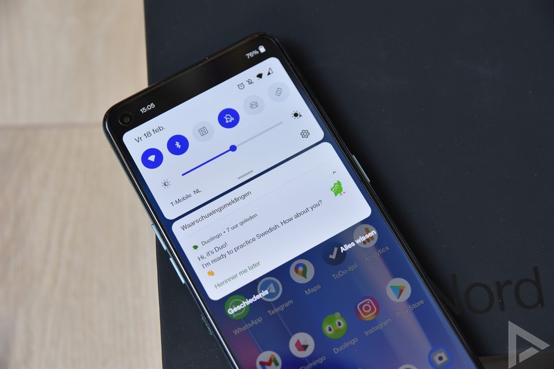 OnePlus Nord CE 5G notifications