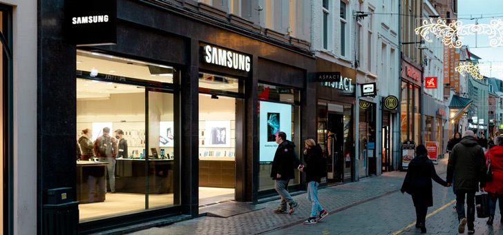 Samsung Experience Store header