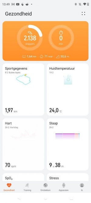 Huawei Gezondheid app
