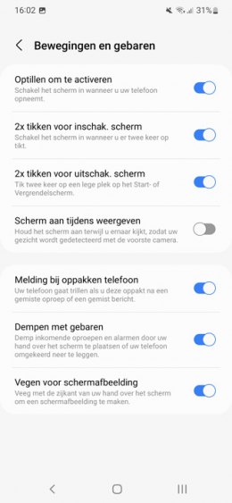 Galaxy S22 scherm tikken