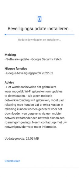 Nokia G20 beveiligingsupdate februari 2022