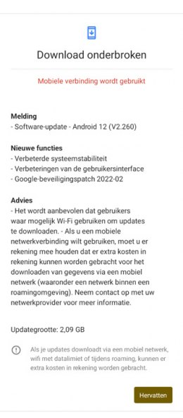 Nokia G50 februari-update