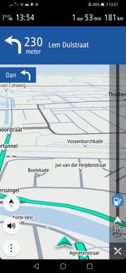 TomTom Navigation route