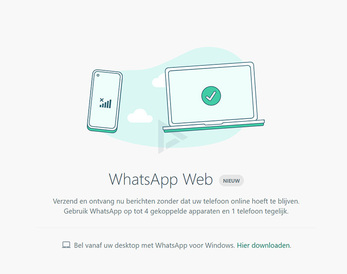 WhatsApp Web meerdere apparaten