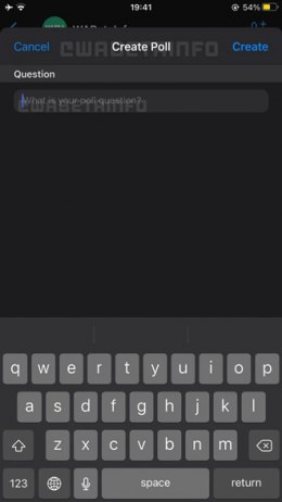 WhatsApp poll