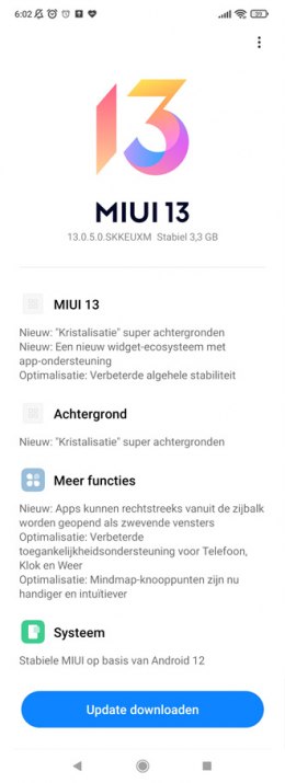 Xiaomi Mi 11i Android 12
