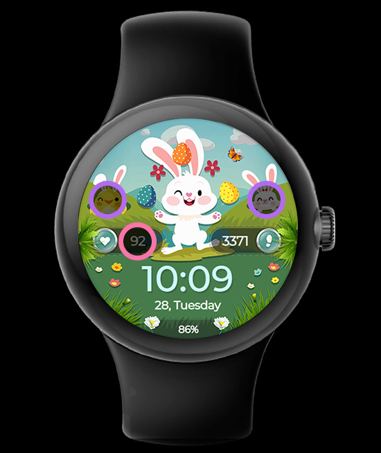 Easter Bunny watch face