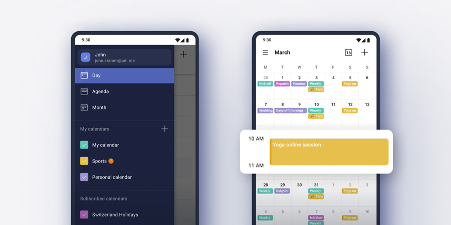 Proton Calendar