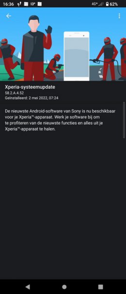 Sony Xperia 5 II beveiligingsupdate april 