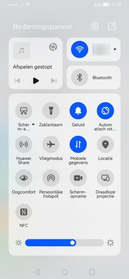 Control panel Huawei P30 Pro EMUI 12