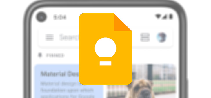 Google Keep header