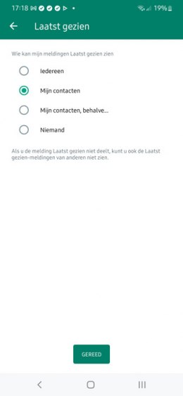 WhatsApp privacy-instellingen zichtbaarheid