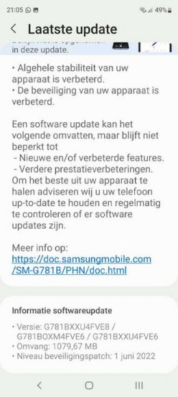 galaxy S20 FE juni update