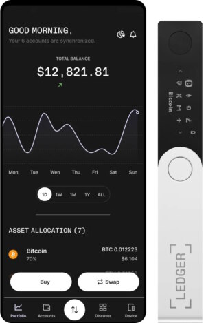 Ledger Live en Ledger hardware wallet