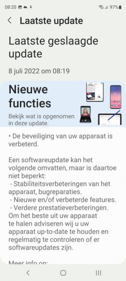 Galaxy S20 FE juli update