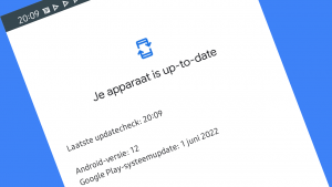 Google Play systeemupdate header