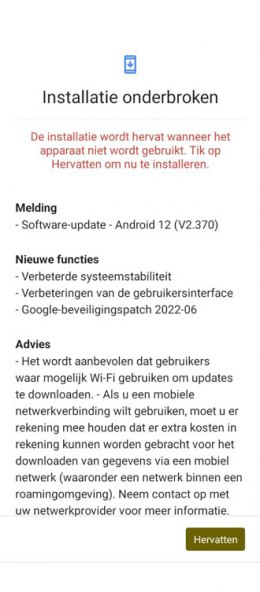 Nokia G50 beveiligingsupdate juni 2022