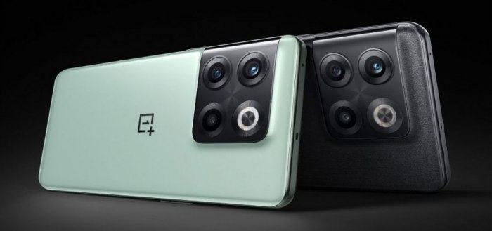 OnePlus deelt duidelijke foto OnePlus 10T: kleuren Jade Green en Moonstone Black