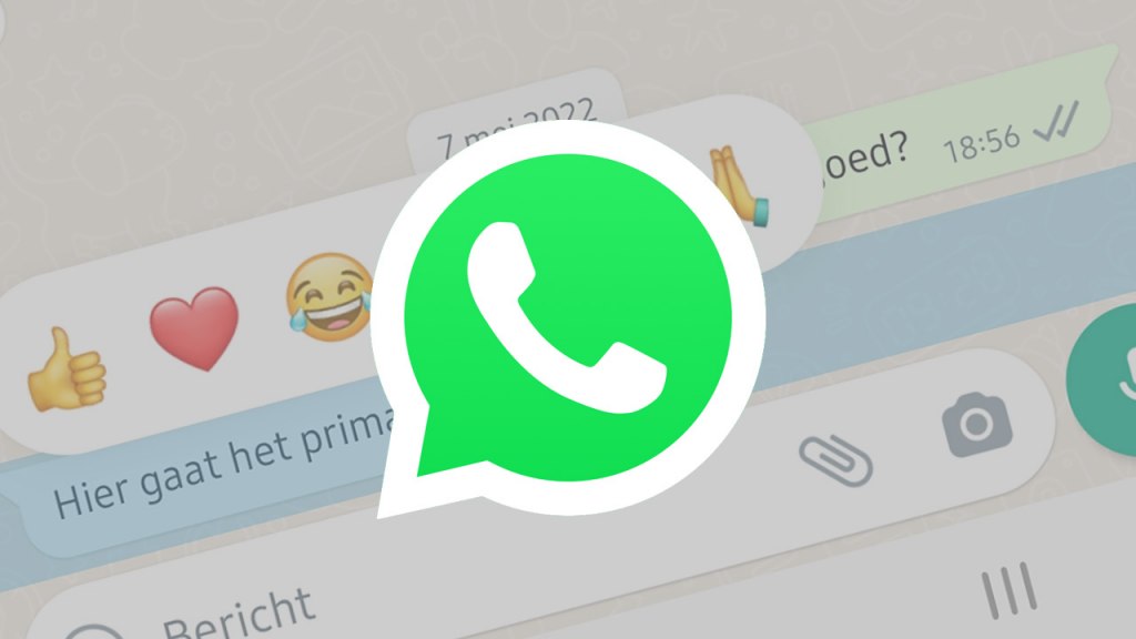 WhatsApp reacties header