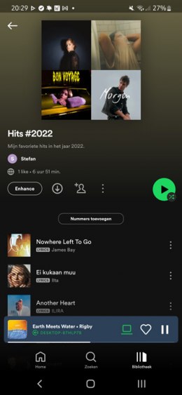 Spotify afspeelknop