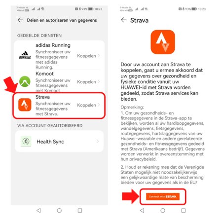 Strava Huawei Health