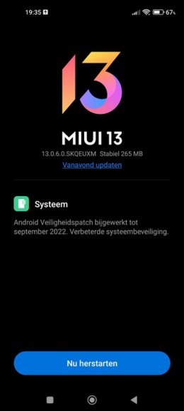 xiaomi mi 11 lite beveiligingsupdate september 2022