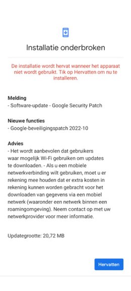 Nokia G20 oktober-update