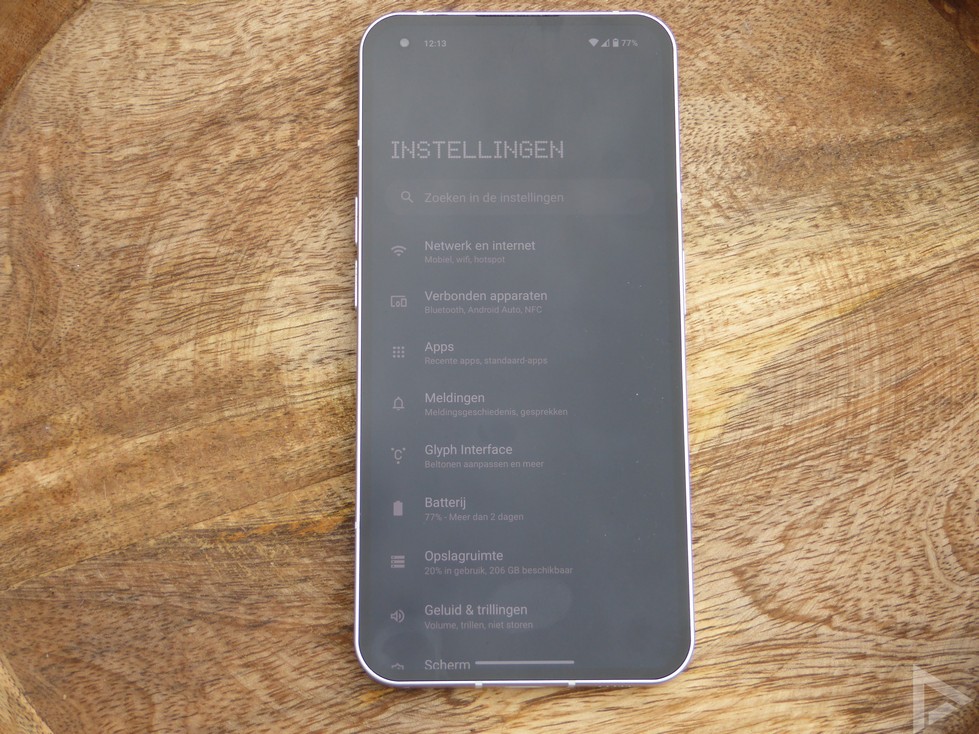 Nothing Phone 1 settings