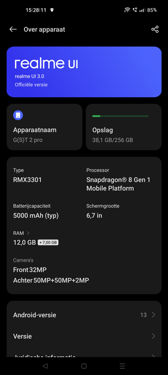 Realme GT 2 Pro Android 13