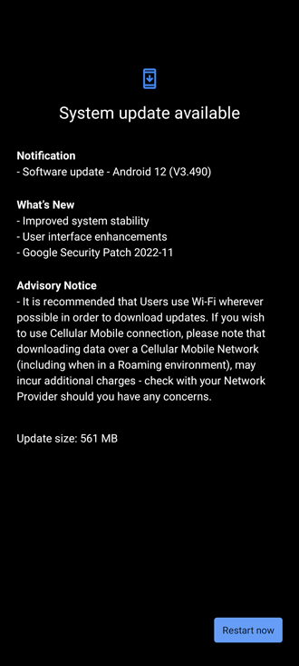 Nokia 8.3 november update