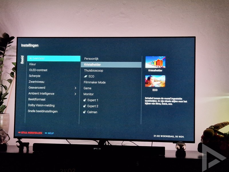 Philips 55OLED807 settings