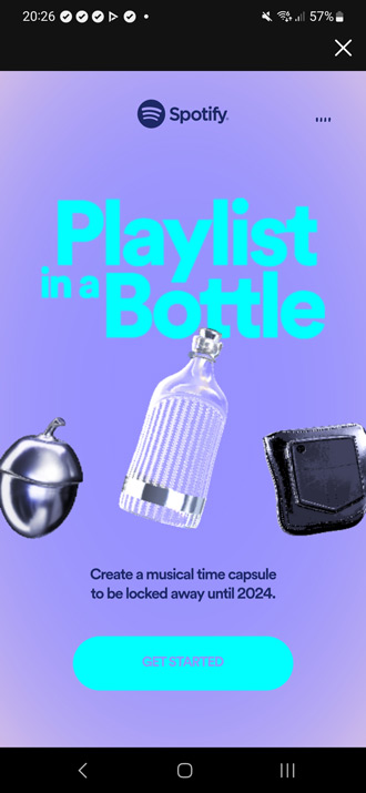 Playlist in a Bottle