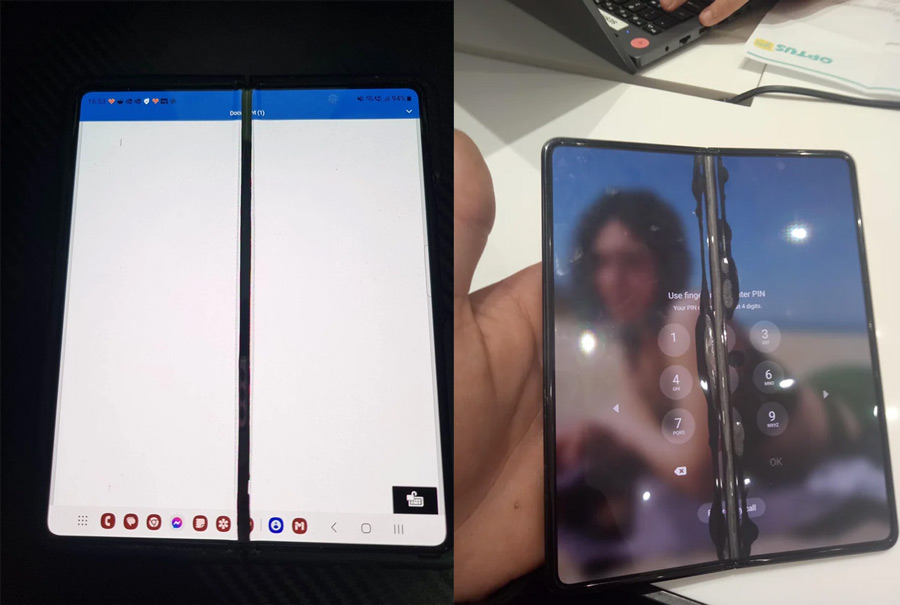 Galaxy Z Fold 3 gebroken scherm