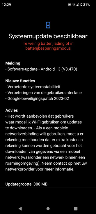 Nokia X20 beveiligingsupdate februari