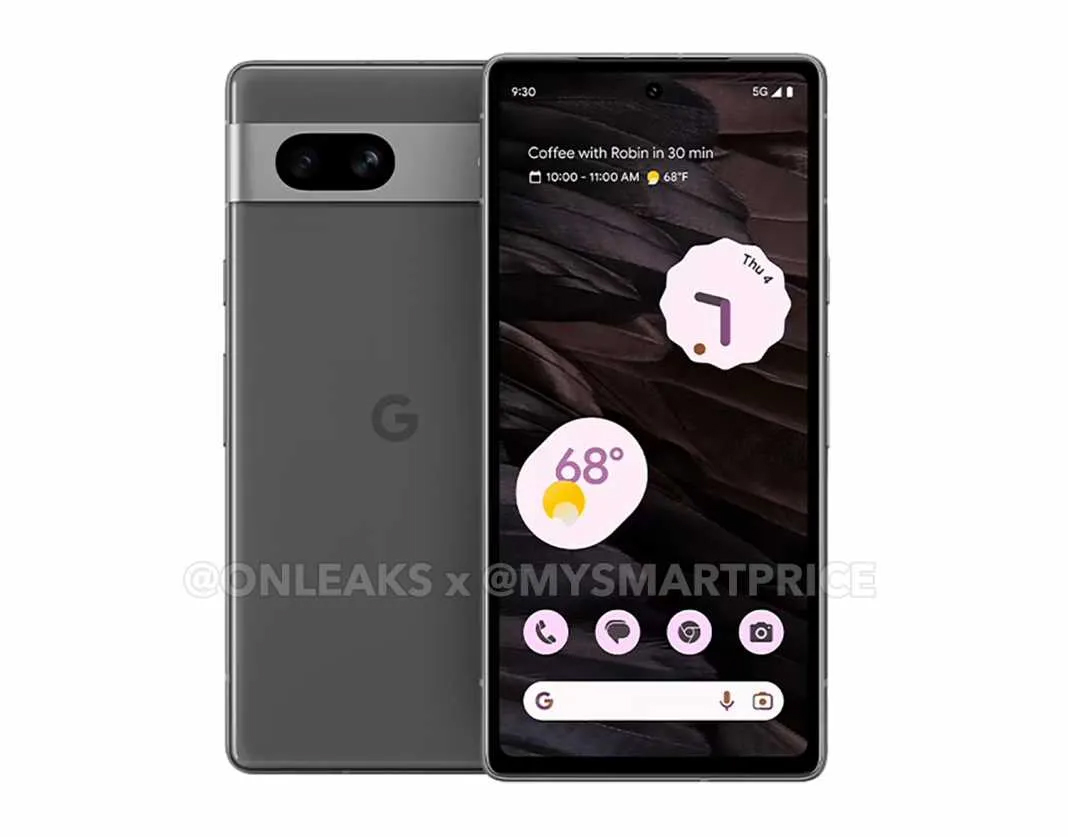 Google Pixel 7a zwart grijs