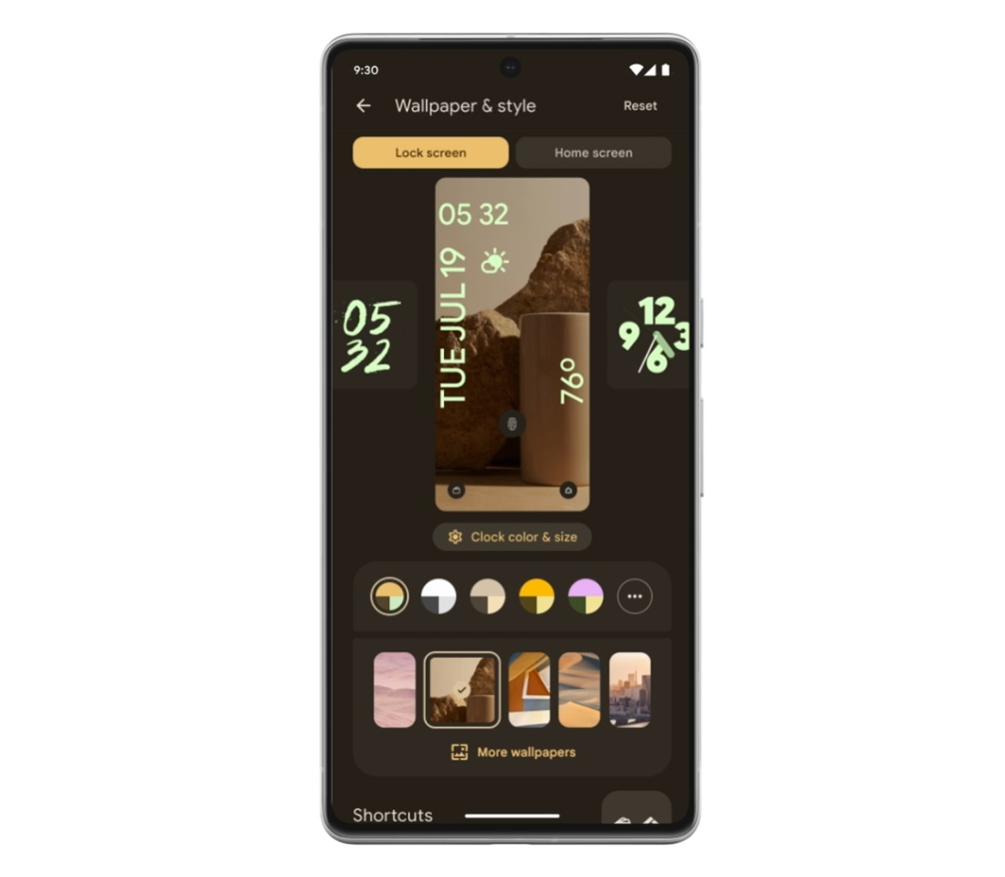 Android 14 lockscreen