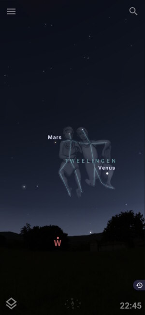 Stellarium mobile app