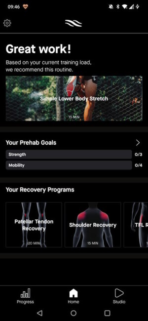 Recover athletics app