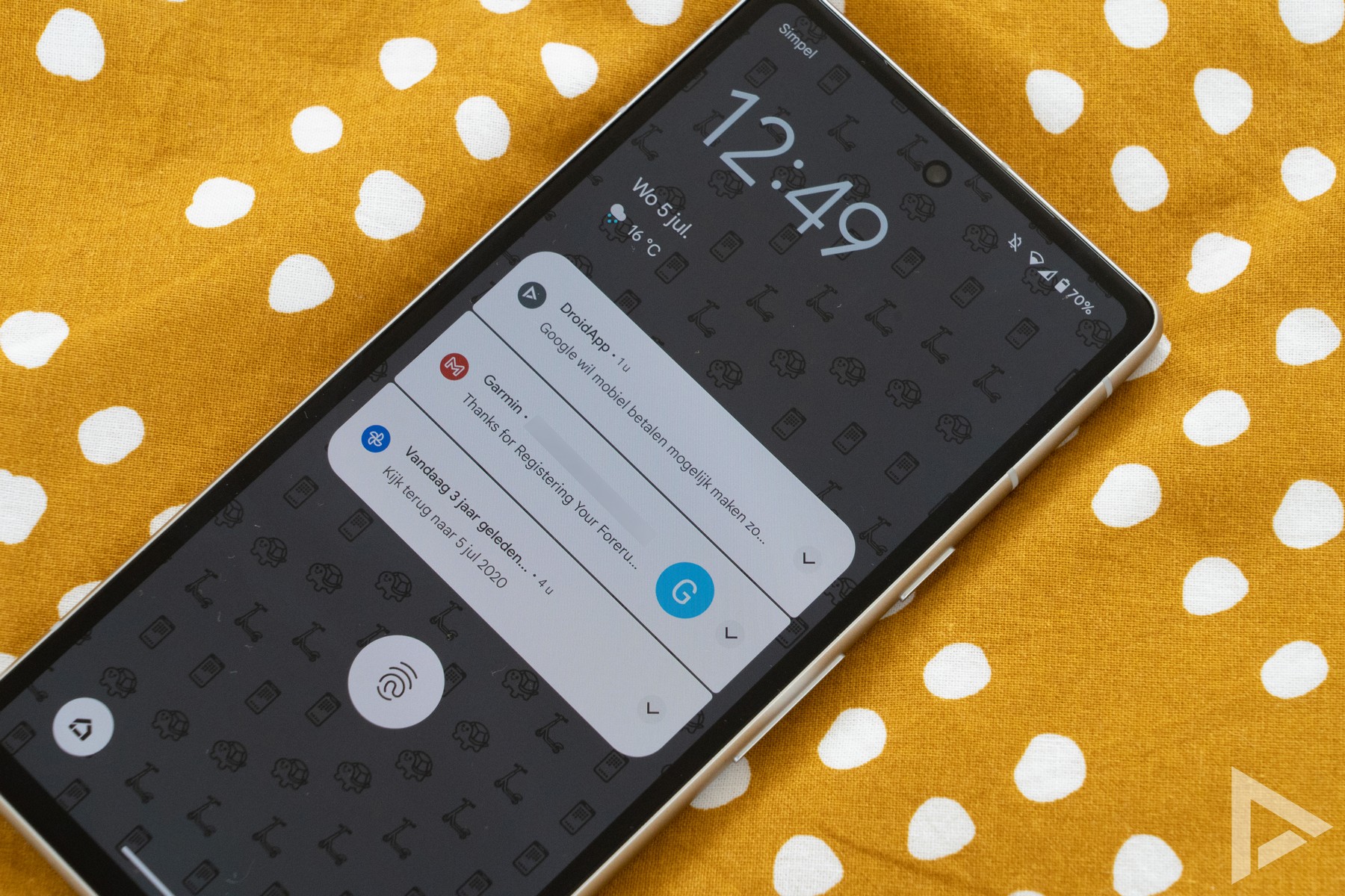 Google Pixel 7a notificaties