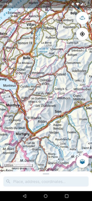 Swisstopo app