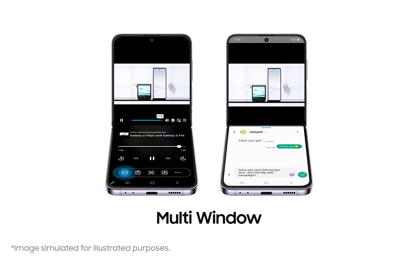 Samsung Galaxy Z Flip 5 multi window