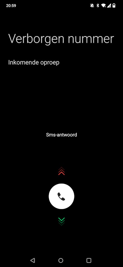 Verborgen nummer oproep Android